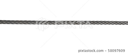 Metal cable on white 58097609