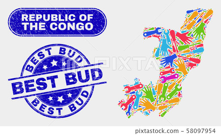 Tools Republic of the Congo Map and Distress Best Bud Stamps Tools Republic of the Congo Map and Distress Best Bud Stamps 58097954
