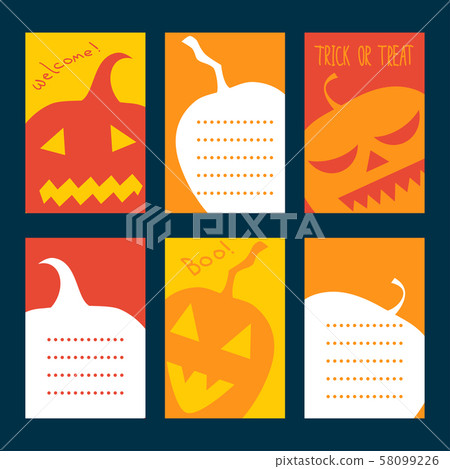 Invitations for a Halloween party 58099226