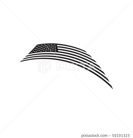 Usa flag graphic design template vector isolated 58101325
