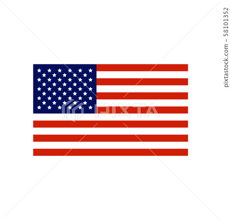 Usa flag graphic design template vector isolated 58101352