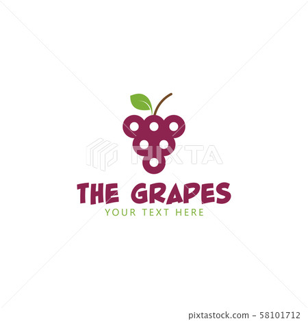 Grape Custom Design Grapes graphic design template vector isolated - Stock Illustration ...