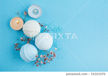 Spa set of blue bath bombs Spa set of blue bath bombs 58101970