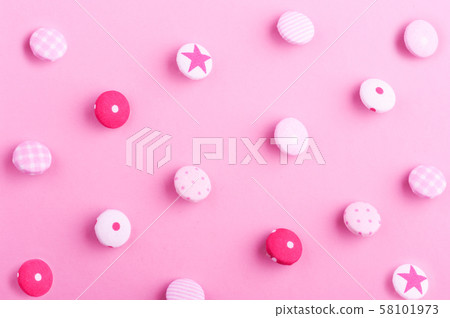 Pattern of textile buttons Pattern of textile buttons 58101973