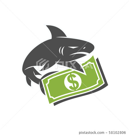 Shark Financial logo design vector isolated Shark Financial logo design vector isolated 58102806