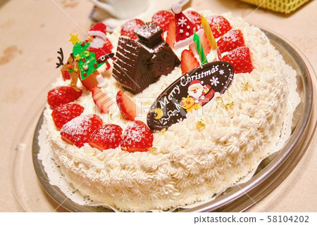 Santa plate christmas cake Santa plate christmas cake 58104202