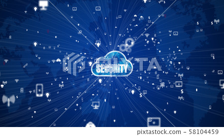 Technology Network and Data Connection, Secure 58104459