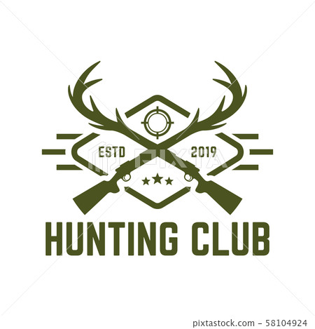 Hunting logo, hunt badge or emblem for hunting 58104924