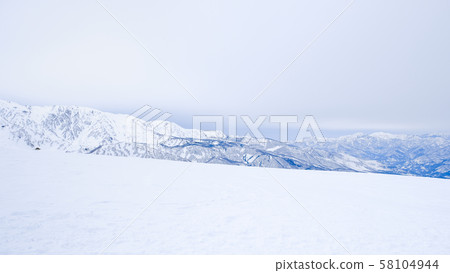 Winter, snow mountain climbing Winter, snow mountain climbing 58104944