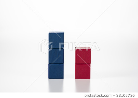 Blue and red block Blue and red block 58105756