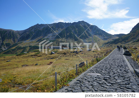 館山,中部山國家公園,北阿爾卑斯山,大山,山崎捲曲 館山,中部山國家公園,北阿爾卑斯山,大山,山崎捲曲 58105782
