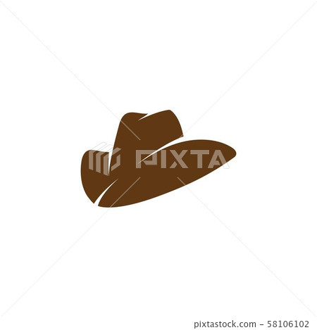 Hat West vector icon illustration 58106102