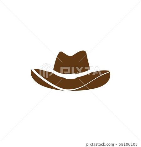 Hat West vector icon illustration 58106103