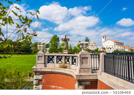 Hachioji City Old Yotsuya Mitsuke Bridge Bridge Light Main Scenery 58106468