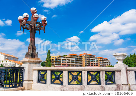 Hachioji City Old Yotsuya Mitsuke Bridge Bridge Light Main Scenery Hachioji City Old Yotsuya Mitsuke Bridge Bridge Light Main Scenery 58106469