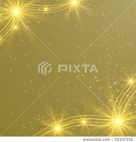 Golden magical background with sparkling lights Golden magical background with sparkling lights 58107356