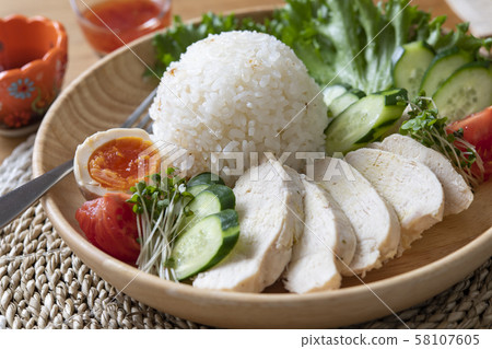 Hainan chicken rice Hainan chicken rice 58107605