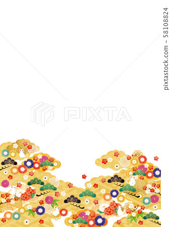 Japanese pattern background material-1 tech 58108824
