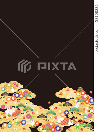 Japanese pattern background material TAI-2 Japanese pattern background material TAI-2 58108826