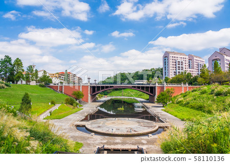 Hachioji City Nagaike Park Nagaike Mitsuke Bridge Former Yotsuya Mitsuke Bridge 58110136