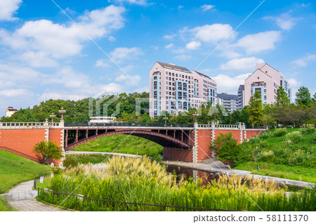 Hachioji City Nagaike Park Nagaike Mitsuke Bridge Former Yotsuya Mitsuke Bridge Hachioji City Nagaike Park Nagaike Mitsuke Bridge Former Yotsuya Mitsuke Bridge 58111370