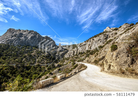 Crimean peninsula, the village of New World 58111479