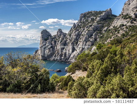 Crimean peninsula, the village of New World 58111487