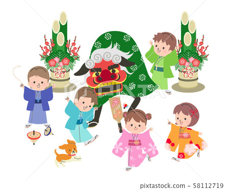 新年的孩子 58112719