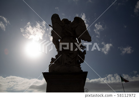 Sightseeing in Italy: Rome, Angel of Santa Jero Castle Sightseeing in Italy: Rome, Angel of Santa Jero Castle 58112972