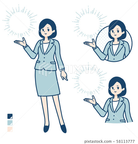 business woman, female business person, commentary 58113777