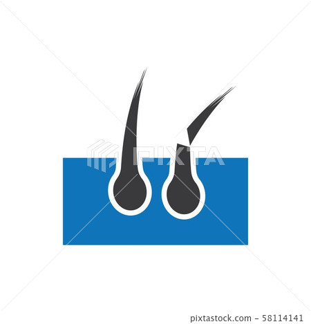 hair icon Vector Illustration design Logo 58114141