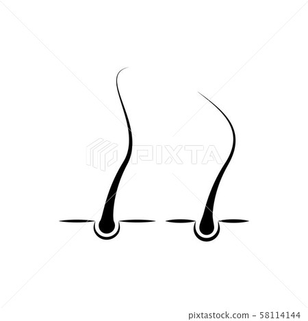 hair icon Vector Illustration design Logo 58114144