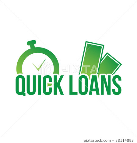 Vector logo of the company loans and quick loans - Stock Illustration ...