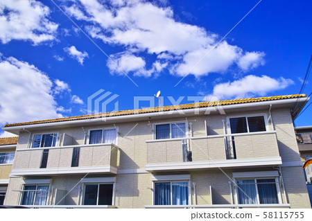 Japanese suburban apartment Japanese suburban apartment 58115755