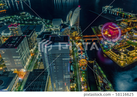Night view of Minato Mirai Night view of Minato Mirai 58116625
