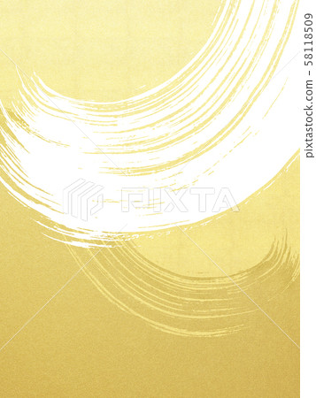 背景，日式，日式，日式，日式紙，金葉，波浪刷 58118509