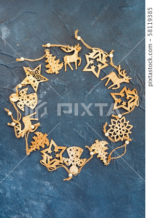 Wooden Christmas decorations 58119385