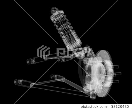 X-ray Car suspension and brake disk X-ray Car suspension and brake disk 58120480