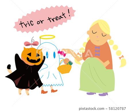 Cat Jack O Lantern enjoys Halloween 9 58120787