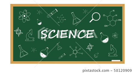 science background on a school blackboard science background on a school blackboard 58120909