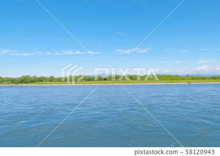 Scenery of Tone River 58120943