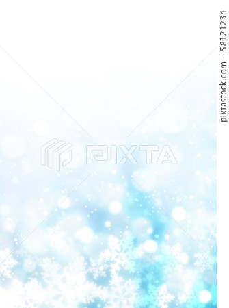 Blue snow pattern 58121234