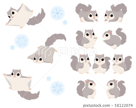 Ezomomonga pose illustration set 58122074