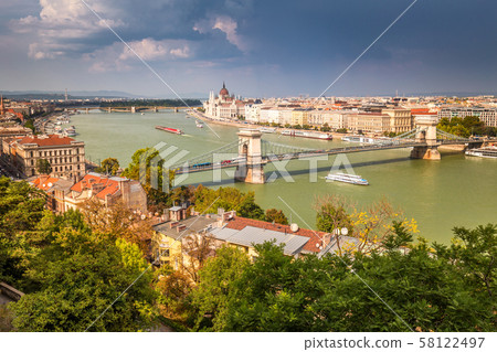 Budapest, panoramic view. Budapest, panoramic view. 58122497
