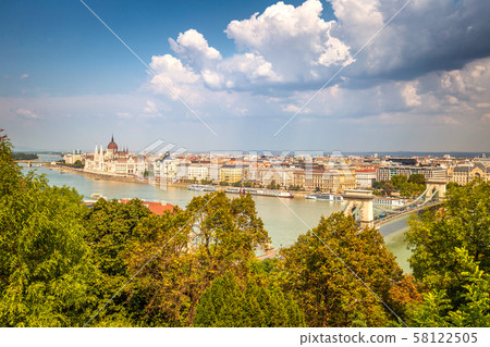 Budapest, panoramic view. Budapest, panoramic view. 58122505