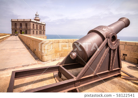 Historical cannon to defend the city Melilla. Historical cannon to defend the city Melilla. 58122541