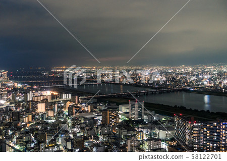 大阪的夜景 大阪的夜景 58122701