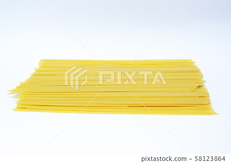 fresh spaghetti isolated over white background. Cooked, fresh spaghetti fresh spaghetti isolated over white background. Cooked, fresh spaghetti 58123864