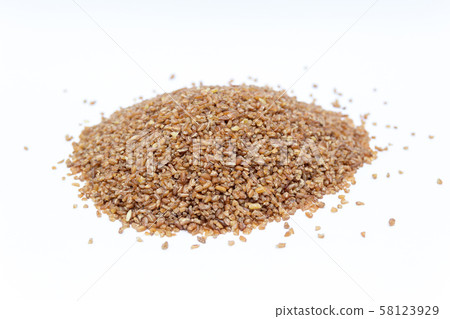 Bulgur. Durum wheat. Healthy lifestyle concept. Isolated on a white background. Bulgur. Durum wheat. Healthy lifestyle concept. Isolated on a white background. 58123929