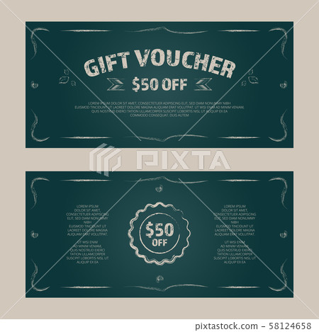 Gift certificate, card or voucher 58124658